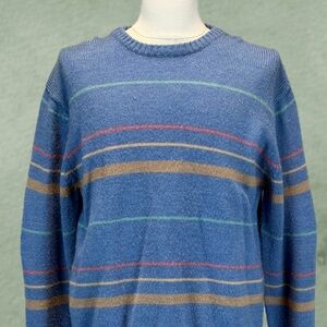 VINTAGE Arrow Blazer men’s knit sweater striped preppy business casual 70s 80s